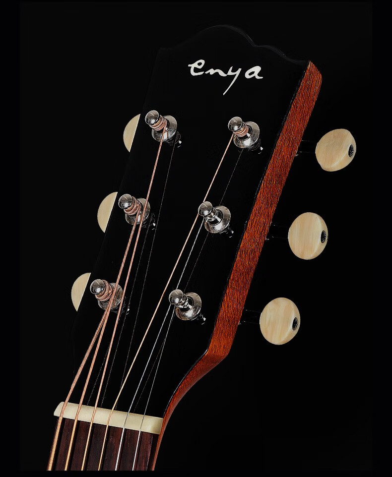 enya恩雅t05全单民谣吉他电箱指弹木吉他男女生弹唱云杉全单板电木