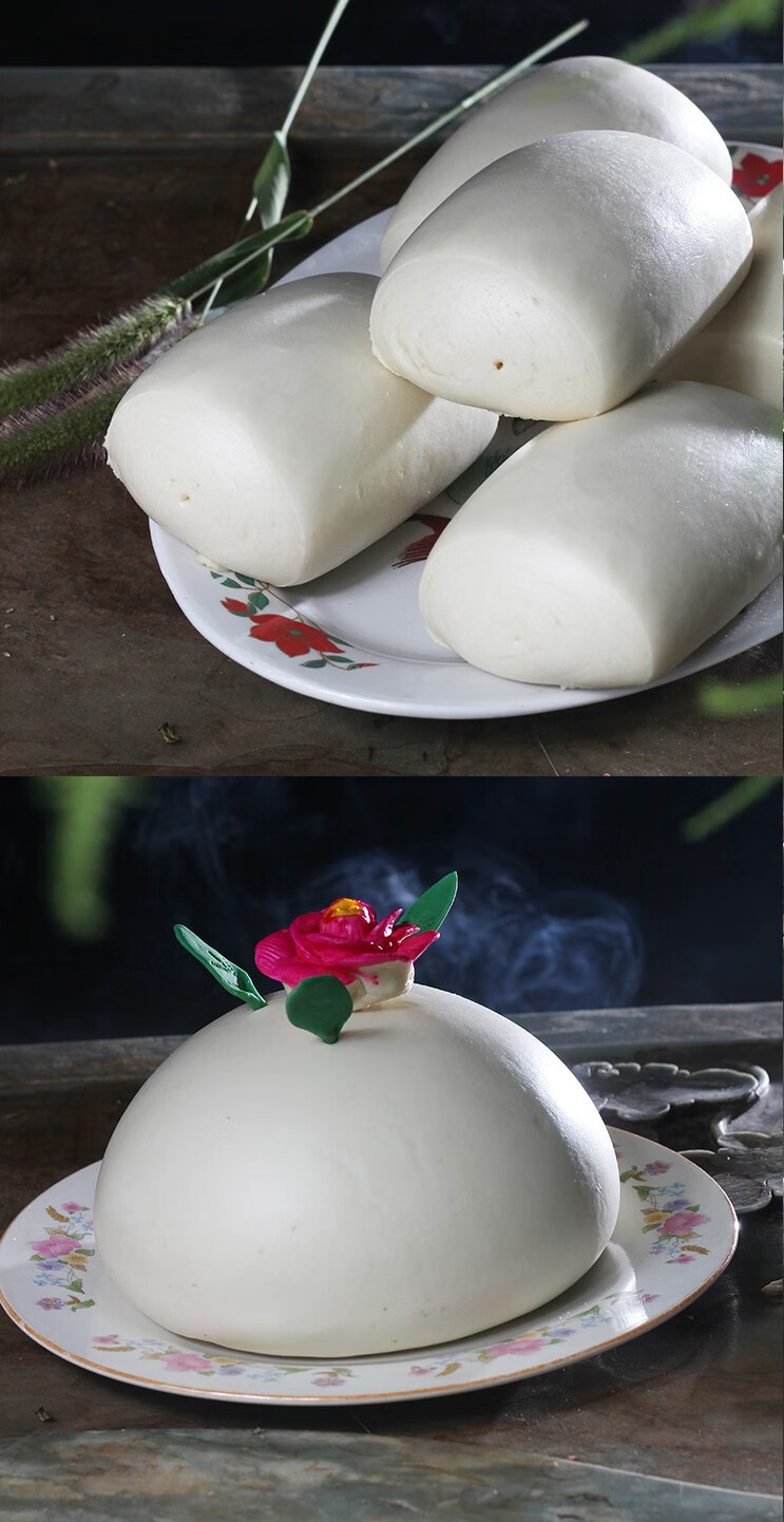 绛县馆山西晋南田二妮手工蒸馍硬面炝面发酵面馒头定做面食结婚花糕