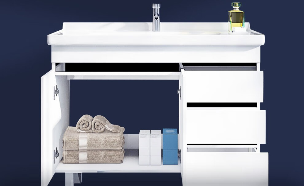 欧帝奴oudinu加厚实木智能浴室镜柜组合卫生间洗漱台盆柜卫浴间洗手