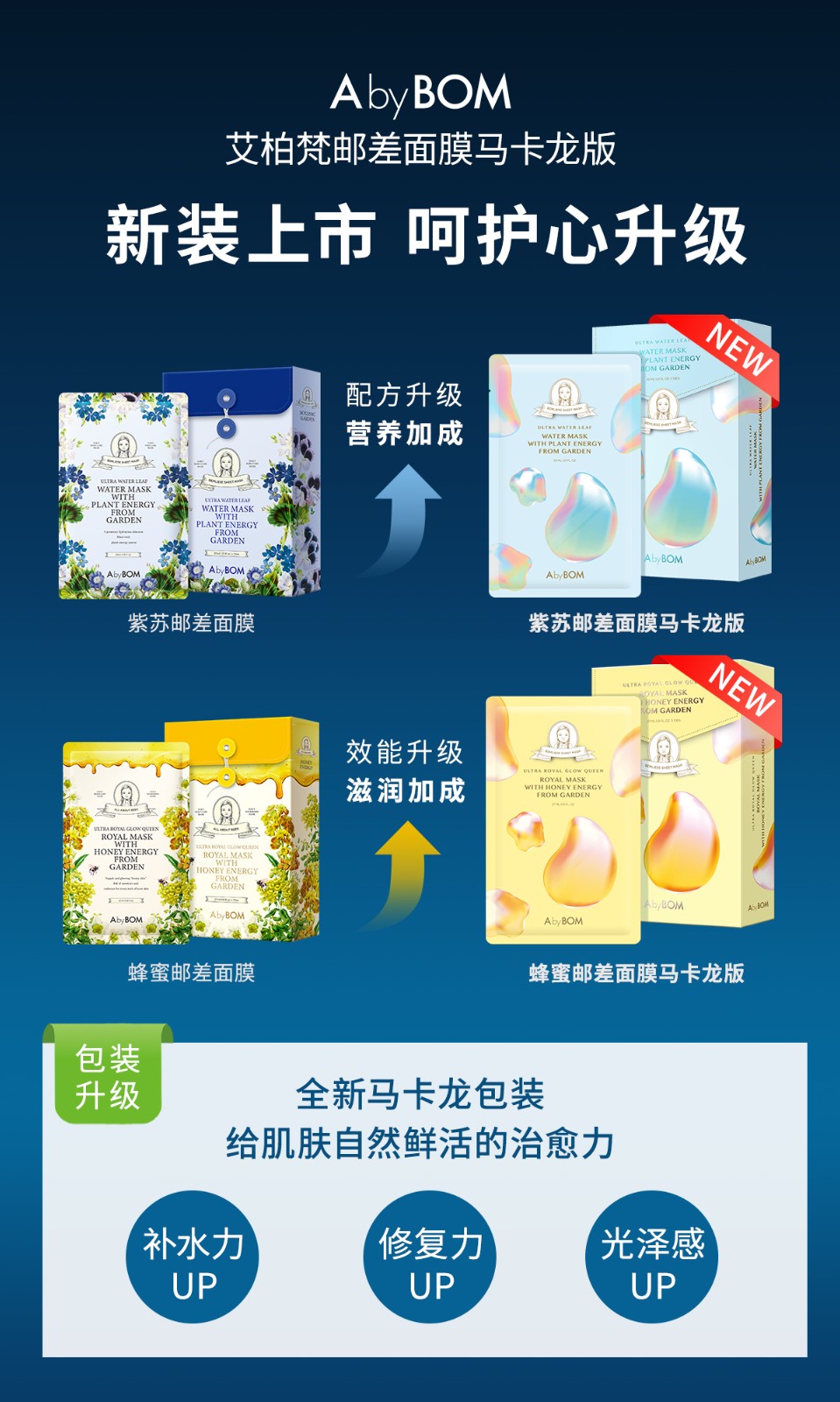 韩国abybom艾柏梵紫苏邮差面膜孕妇滋润补水蜂蜜精华收缩毛孔新版紫苏