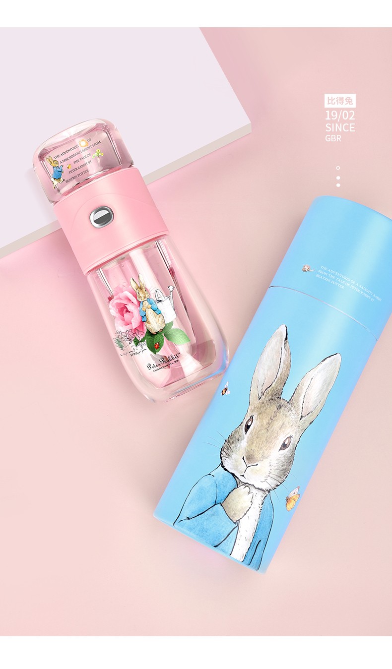 比得兔peterrabbit沁雪茶水分离玻璃杯水杯玻璃杯大容量杯子家用双层