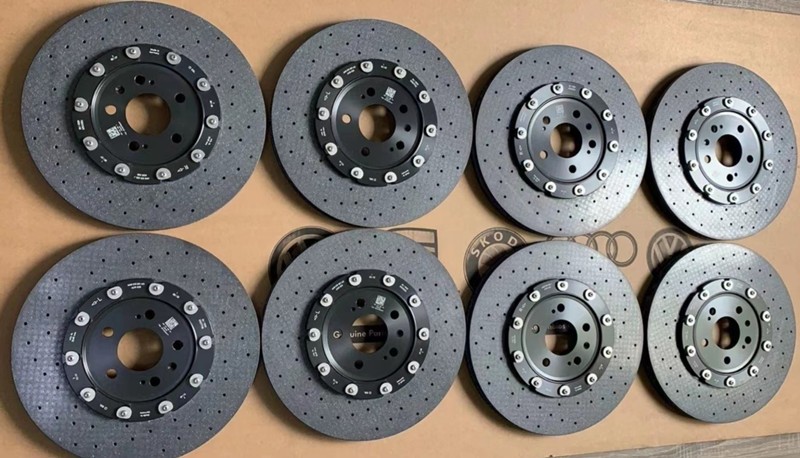 ecfront陶瓷后刹车盘适用奥迪a6l a7 a8l 保时捷 奔驰 宝马 直径330碳