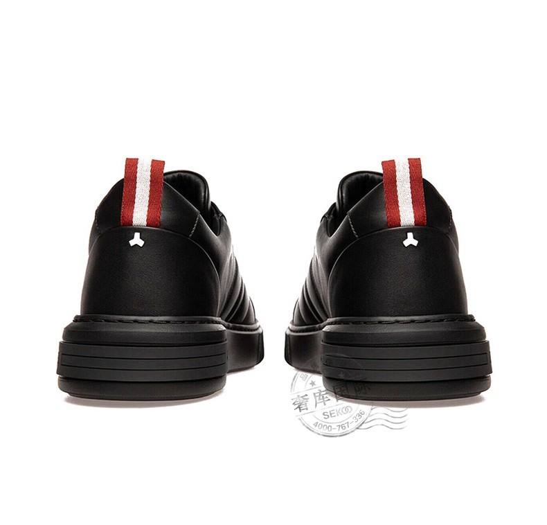 bally巴利男鞋牛皮系带休闲运动鞋6300150lapablk黑色65405