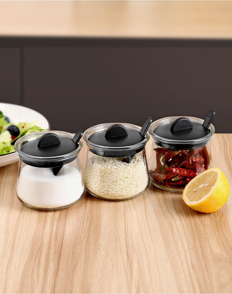 光一调料盒家用厨房调料罐玻璃盐罐子味精调料组合套装调味瓶罐调料