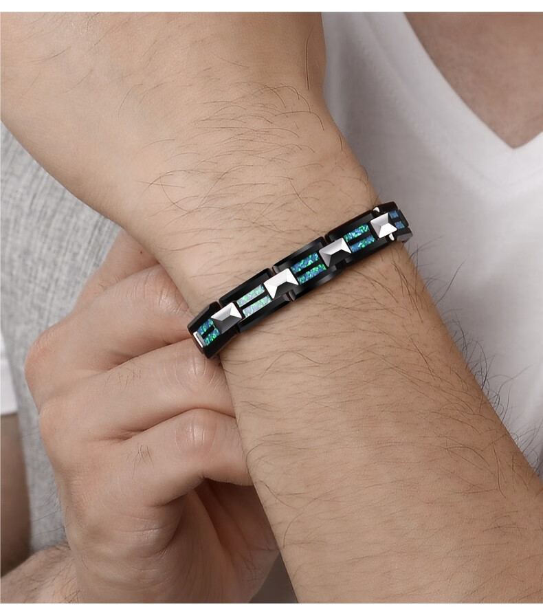 劳拉图laolatu品牌宝石手链男士潮简约小众设计手串首饰冷淡风本命年