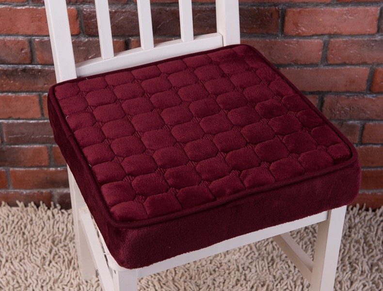 座椅垫屁股垫子榻榻米加厚坐垫学生办公室久坐椅子软垫格子蓝灰45x45