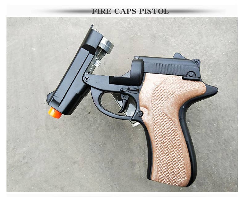 纸炮枪男孩演出道具8090牛仔手枪抢演戏咋合金玩具抢手枪式007款8连发