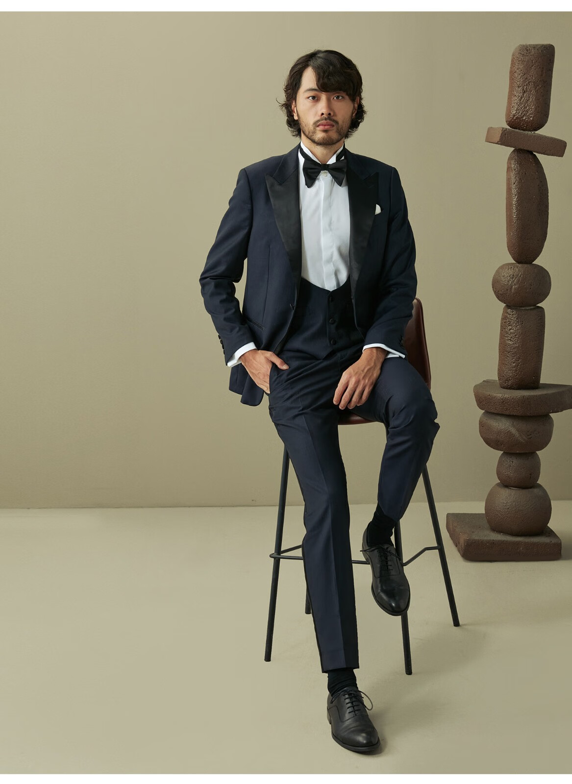 hany塔士多意大利guabello西服男套装结婚新郎婚礼礼服男士西装图亚特