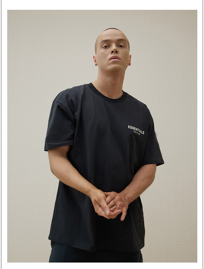 fog fear of god复线花卉短袖essentials潮牌加州相片t恤男女同款 fog