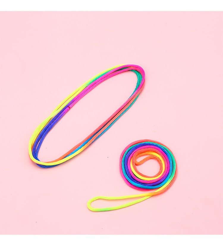 儿童翻花绳的花绳子专用绳学生彩虹彩色绳小学生挑花绳编花绳玩具 翻