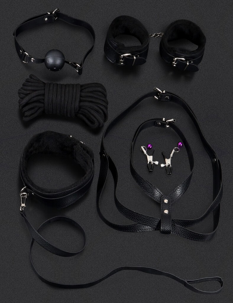 成人用品项圈sm情趣刑具重度变态用品手铐捆绑束缚分腿器口球眼罩夫妻