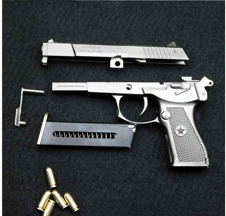 1205教具92式手枪抢模型仿真金属儿童玩具手抢可拆卸抛壳不可发射抛壳