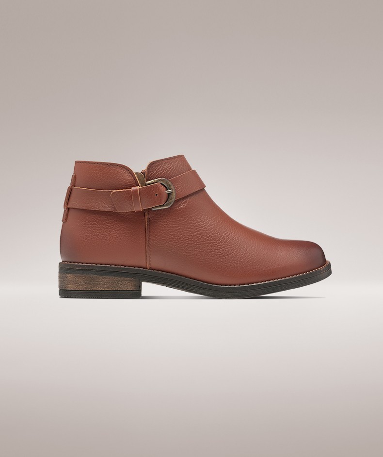 clarks其乐女鞋demitone休闲圆头低跟短靴切尔西靴女黑色261434214355