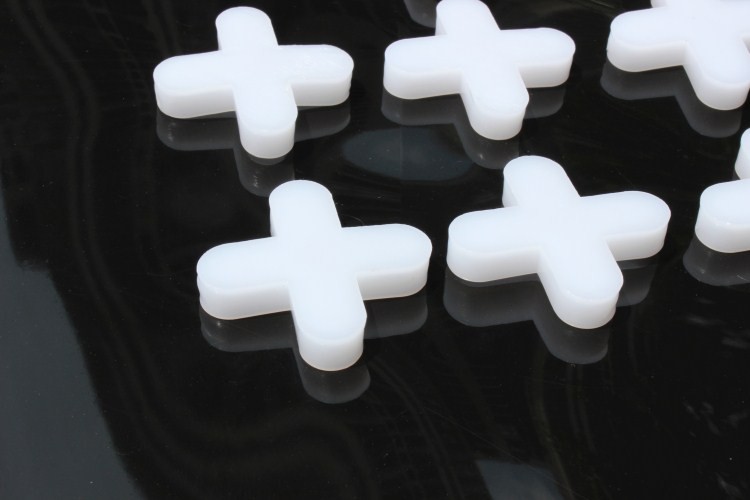 贴砖十字卡子十字架胶粒地砖铺贴定位卡位器瓷砖留缝塑料卡 10mm空心(