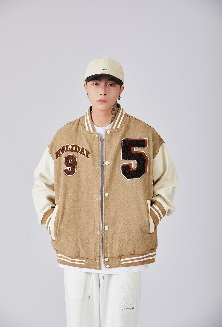 花花公子棒球服外套男2022年春秋季新款ins大码宽松男生休闲夹克潮流