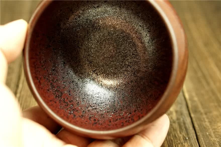 赠送随机盏一只铁锈银霜不倒翁盏刘文斌建阳建盏主人杯口径81v811208