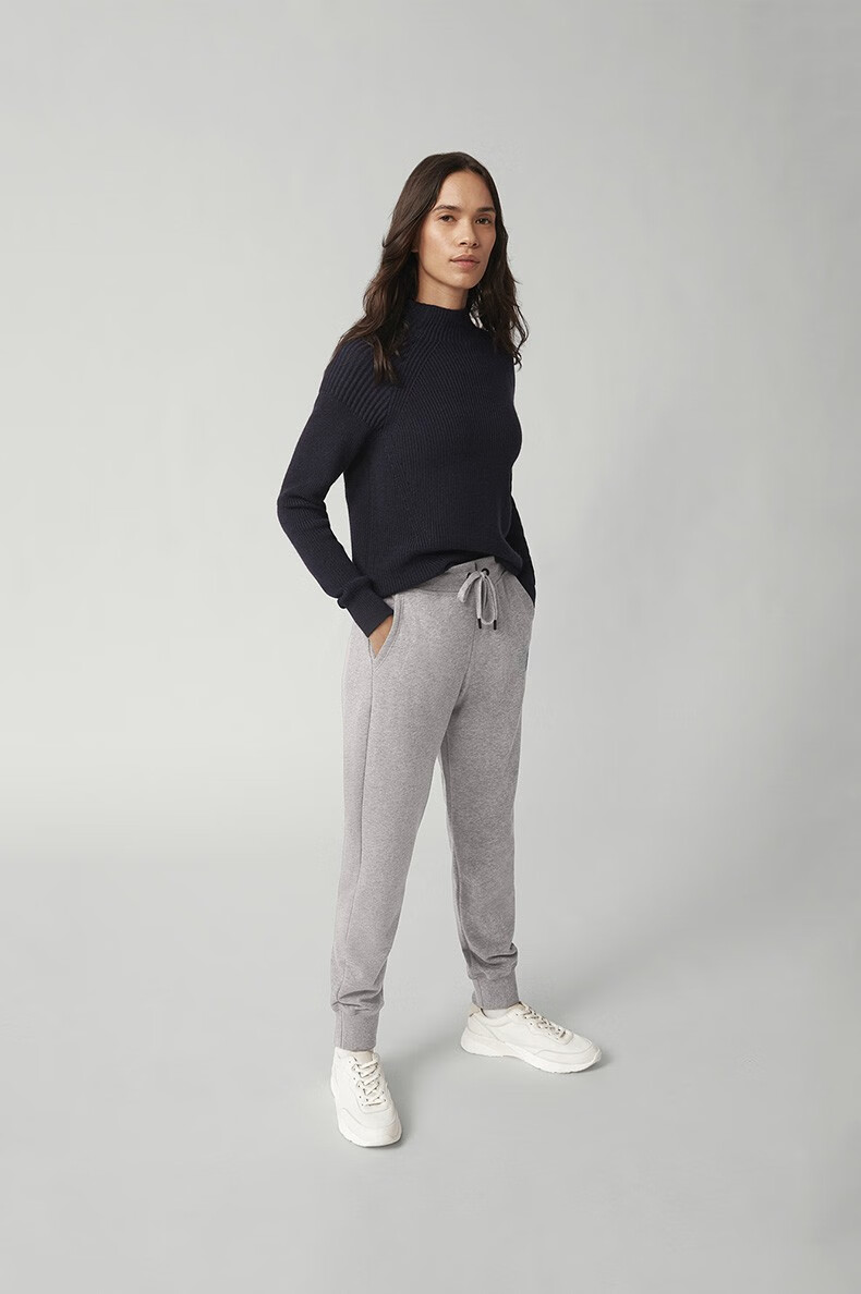 canada goose加拿大鹅 muskoka 女士黑标长裤 7402lb 1342 花灰银桦色