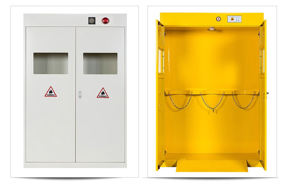 盛悦欣美 智能全钢气瓶柜防爆柜安全柜带报警单瓶双瓶三瓶气体钢瓶柜