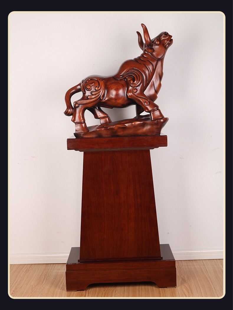 佰爵京客 牛气冲天特大号落地摆件办公室大型牛装饰品饭店公司大堂