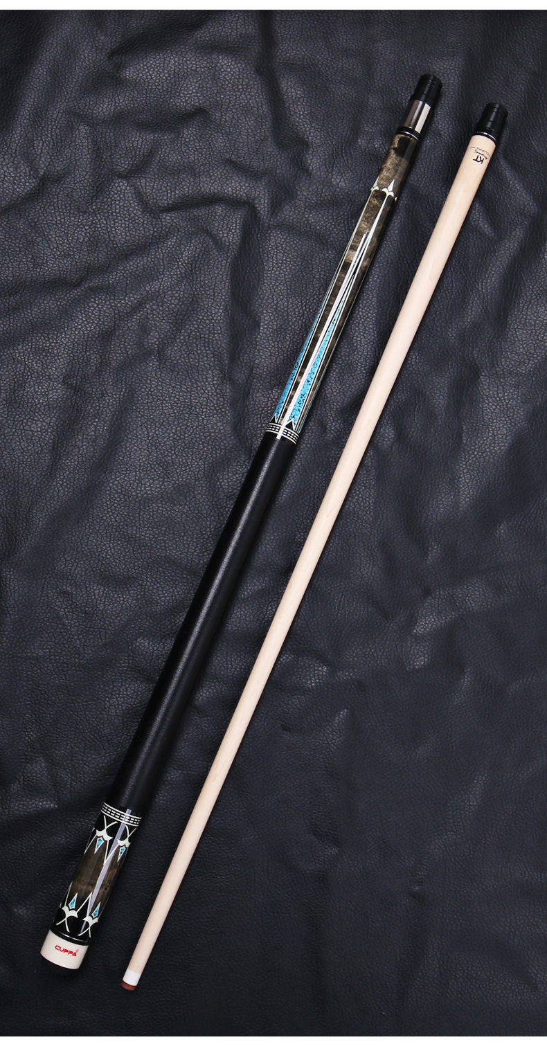 cuppa 台球杆硬汉dl系列中头大头美式九球杆中式黑八球16彩桌球杆黑8