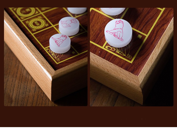 兽斗棋高档老式儿童幼儿园木质斗兽棋8090怀旧豪华版小学生动物棋兽斗