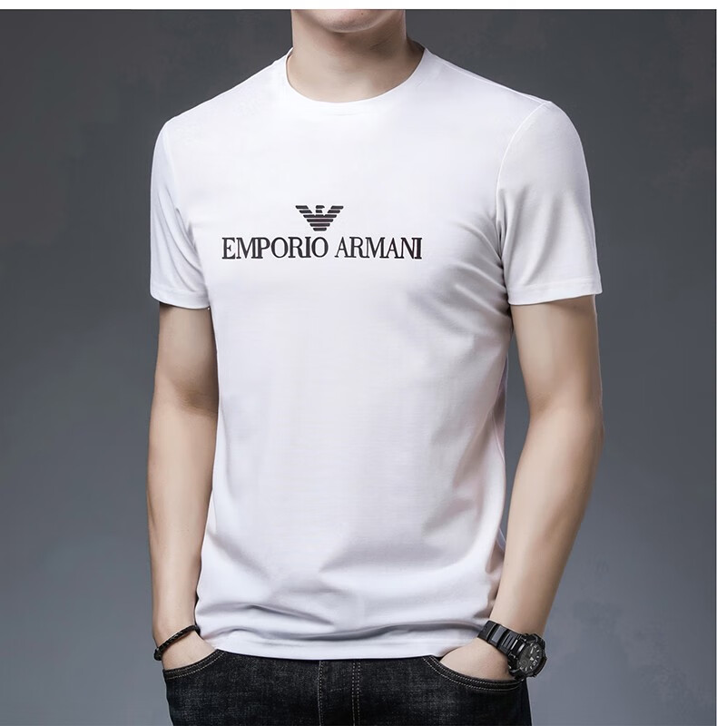 tarmanigiredearn短袖t恤男夏季新款男士圆领短袖t恤衫时尚休闲男装