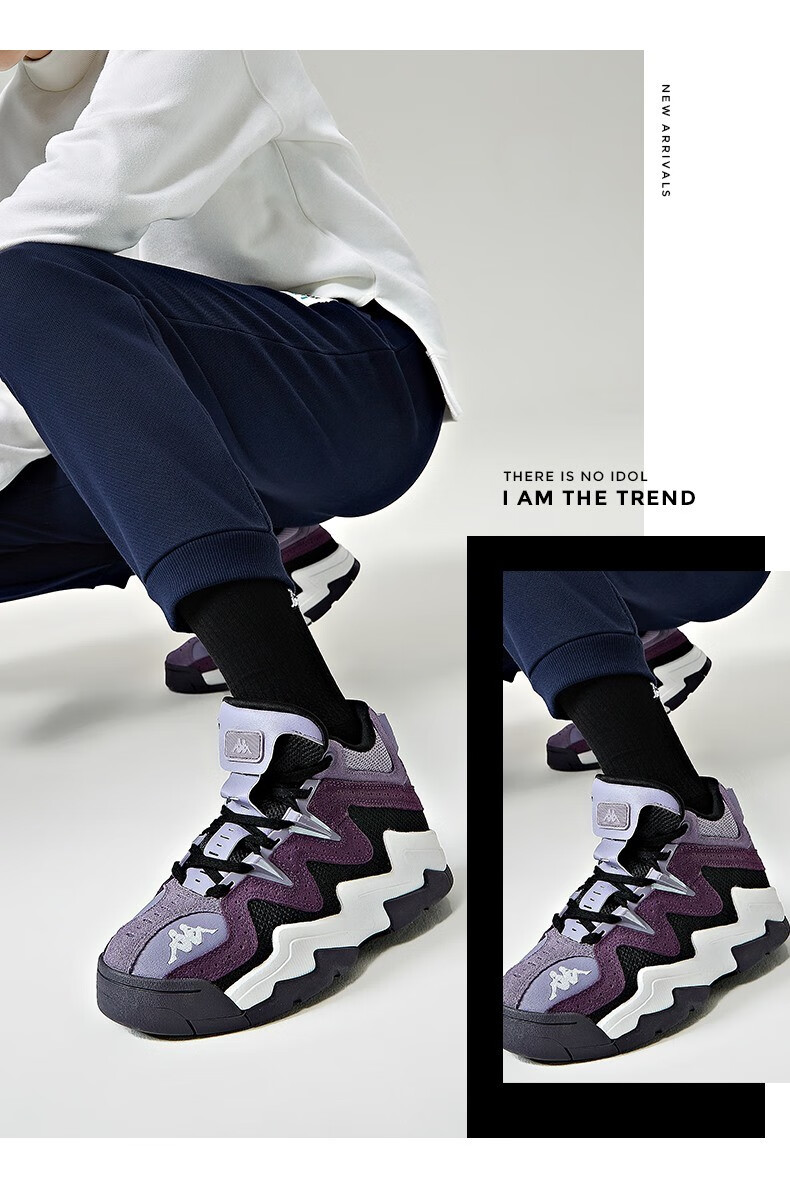 kappa卡帕篮球鞋新款情侣男女高帮板鞋运动鞋休闲小白鞋k0az5cc72d