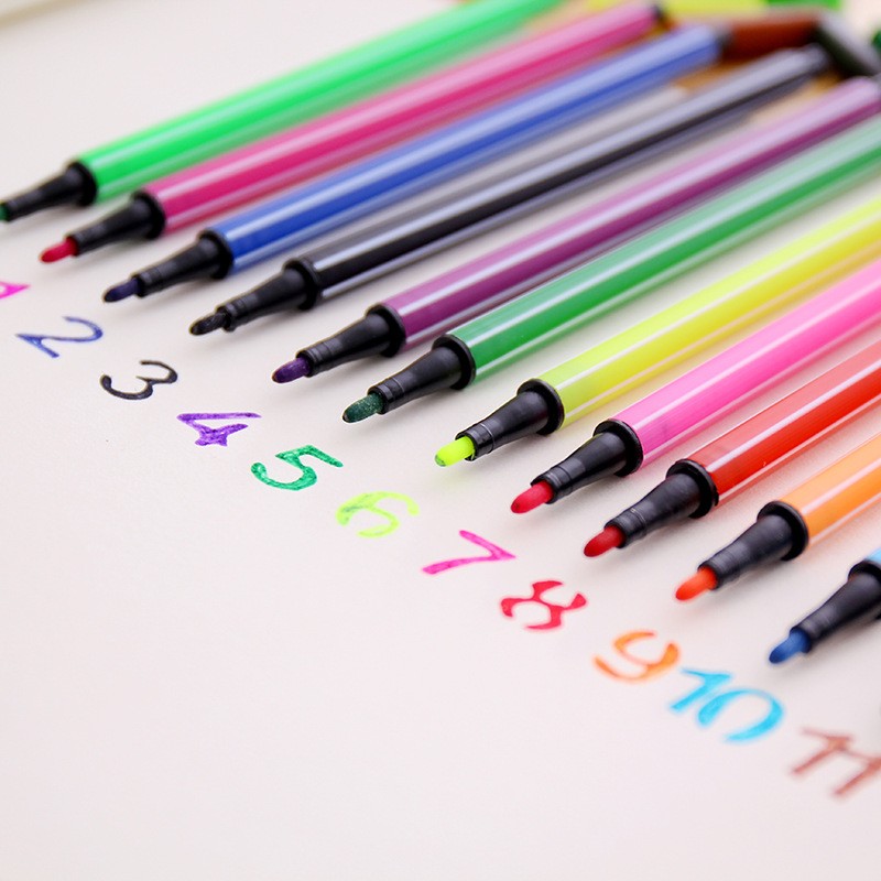 华迪仕 新款学生创意 可洗水彩油画笔 美术涂鸦笔卡通可爱儿童绘画笔