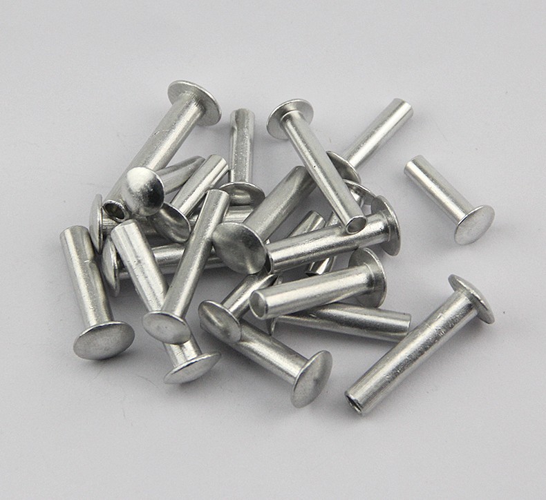 静璇gb873大扁头半空心铝铆钉扁圆头半圆头铝铆钉 m5m6 m5*6【100只】