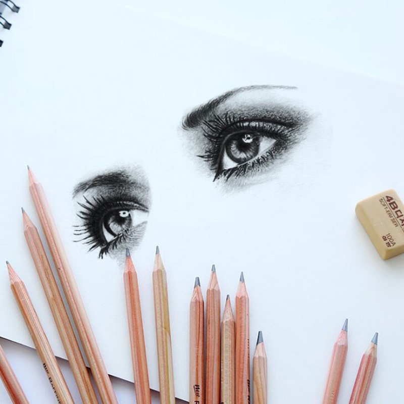 与同马可素描铅笔7001原木绘图铅笔美术绘画铅笔学生书写美术考试铅笔