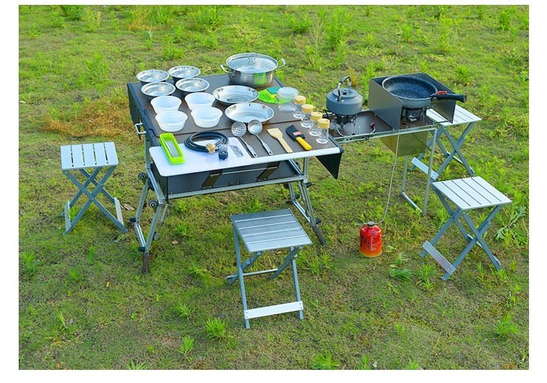 步林c750户外便携式移动厨房房车神器车载厨房折叠灶台野外炊具房车