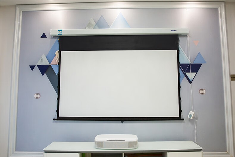 影院4k高清抗光幕布电动遥控幕布投影幕布高清白玻纤92英寸1610包安装