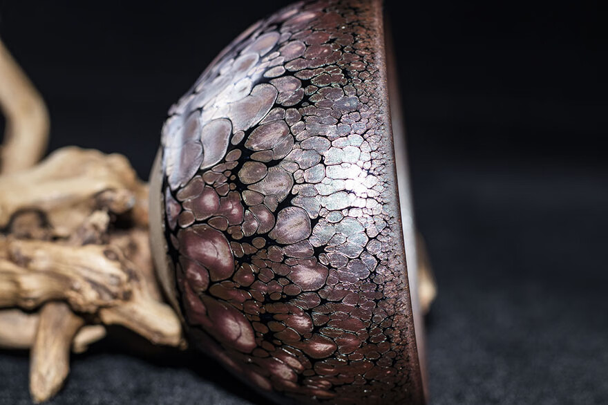 【无极】油花大 结晶佳 黎祥 建阳建盏主人杯 口径9.5cm j85-1127