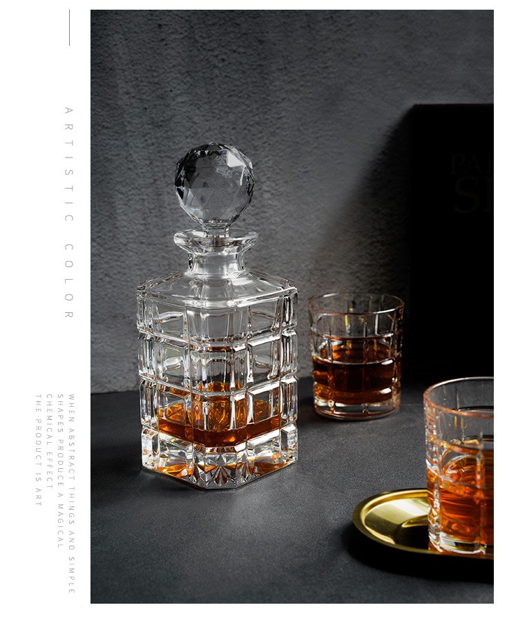 奈维斯汀 酒具套装捷克原装进口水晶玻璃威士忌酒杯酒樽醒酒器家用