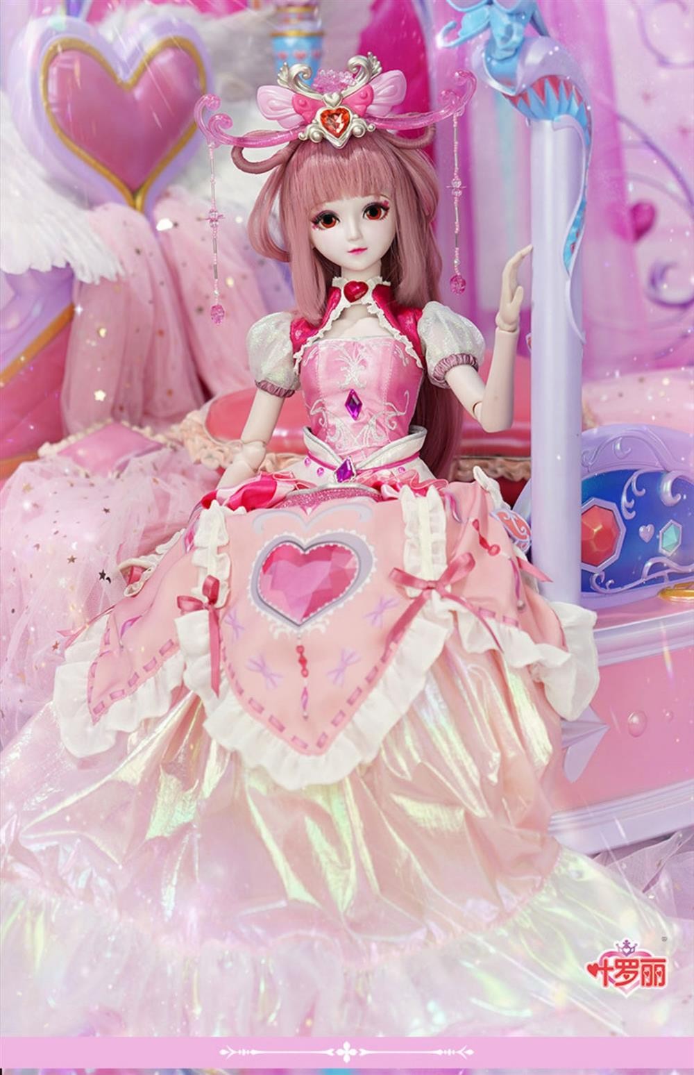 叶罗丽娃娃情公主衣服兔子孔雀仙子情语塔萝莉60厘米女孩礼物玩具60cm