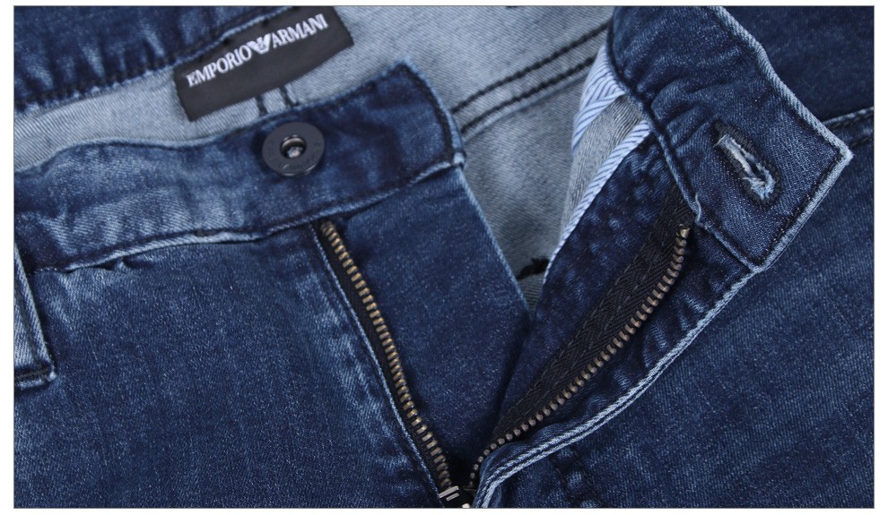 阿玛尼emporioarmani男士拉链档口休闲牛仔裤8n1j451d19z暗蓝色32