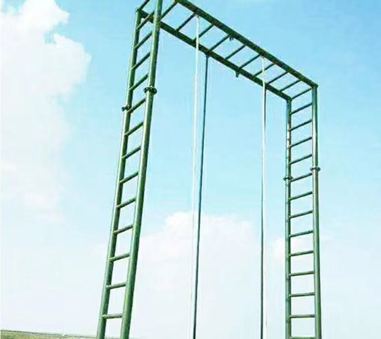 双予爬绳爬杆爬软梯室外体能攀爬架攀登架户外三位合一体育训练器材