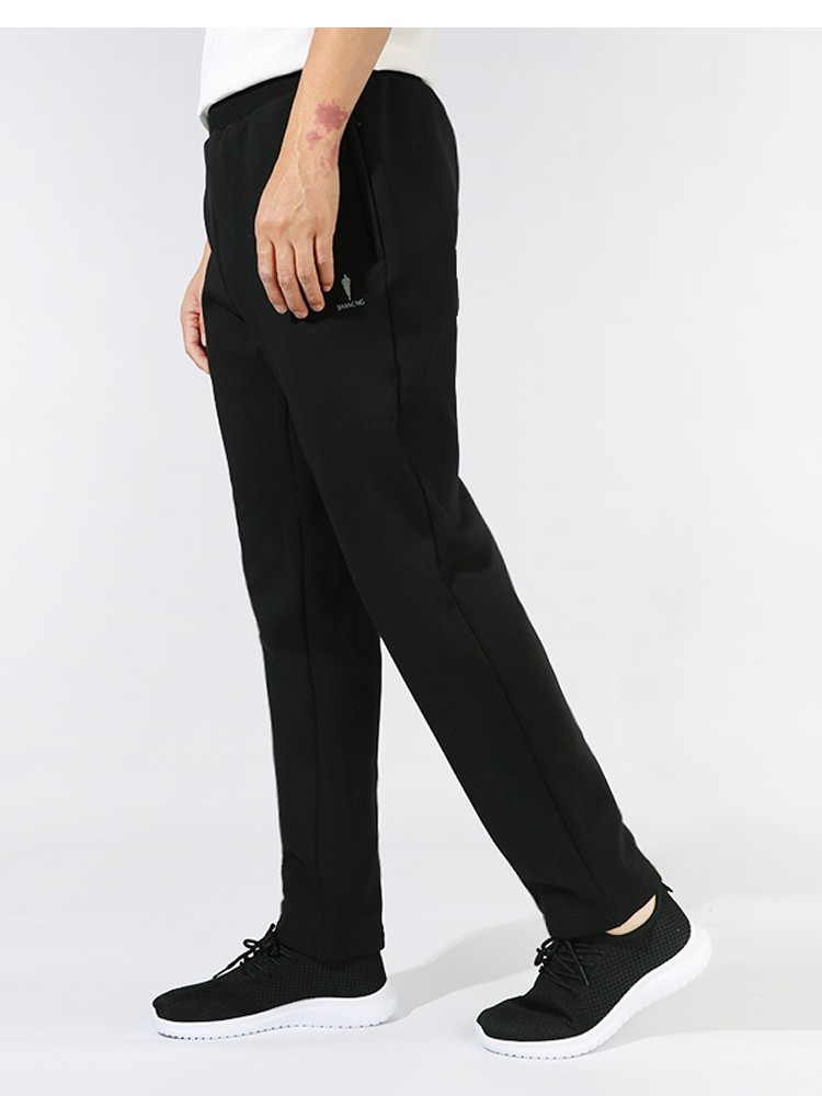 建侬秋冬柔软舒适运动透气休闲缩口针织长裤团购定制f9225黑色3xl180