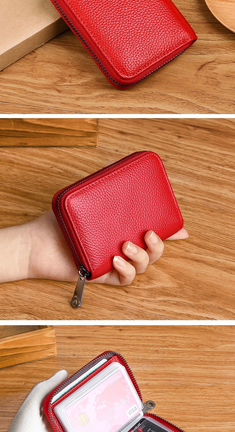 途尊卡包女网红防消磁证件卡套银行卡夹装卡包小卡包多卡位防盗黑色