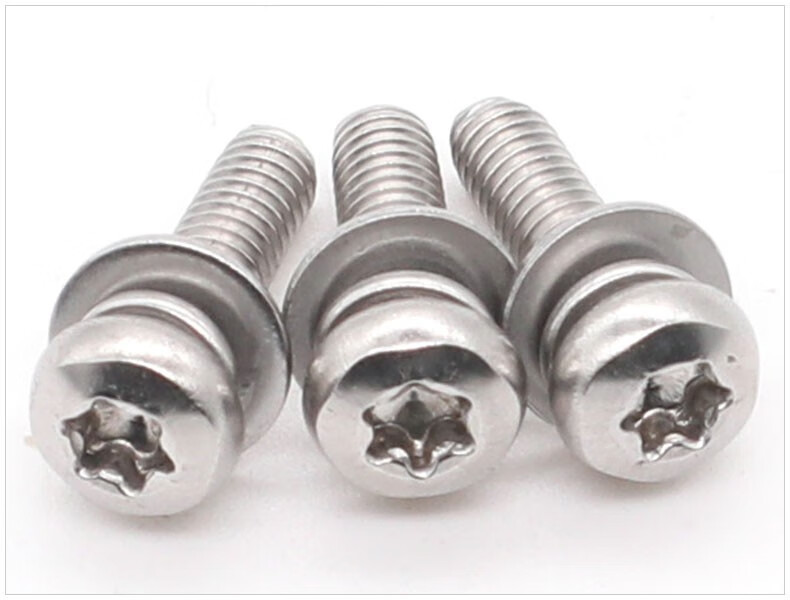m3m4m5m6m8304不锈钢圆头盘头梅花三组合螺丝带平弹垫螺钉850丰季m6