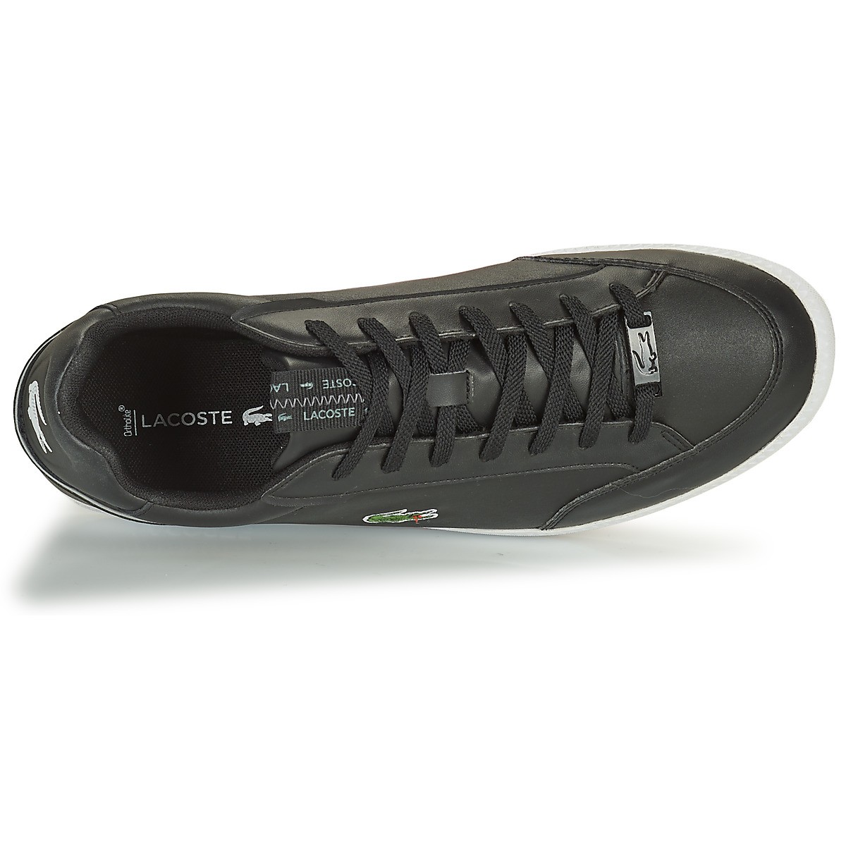 lacoste拉科斯特法国鳄鱼男鞋休闲鞋潮流百搭低帮鞋圆头系带舒适耐磨