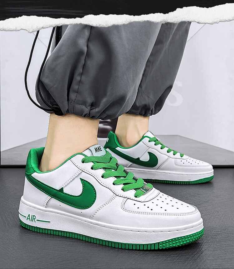 aj男鞋2022冬季新配色男女同款空军一号休闲板鞋潮 白