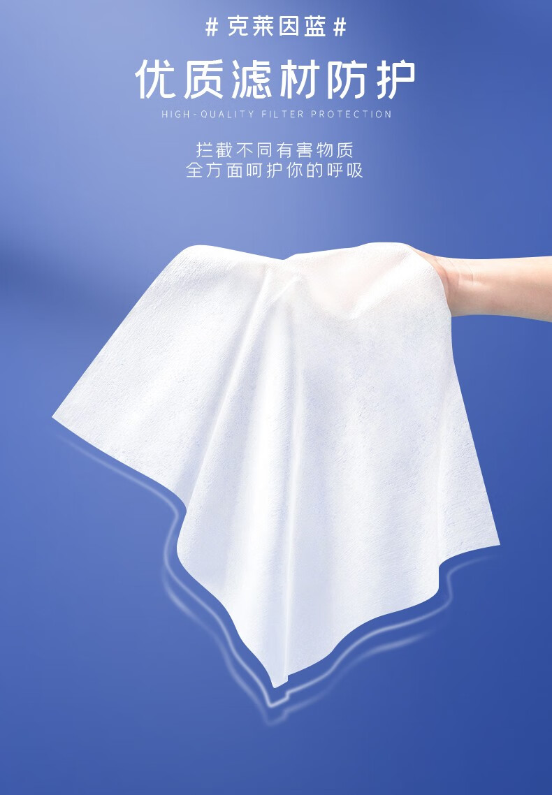 舒美佳笑脸3d立体口罩男女可爱个性图案克莱因蓝网红口罩三层防护个性