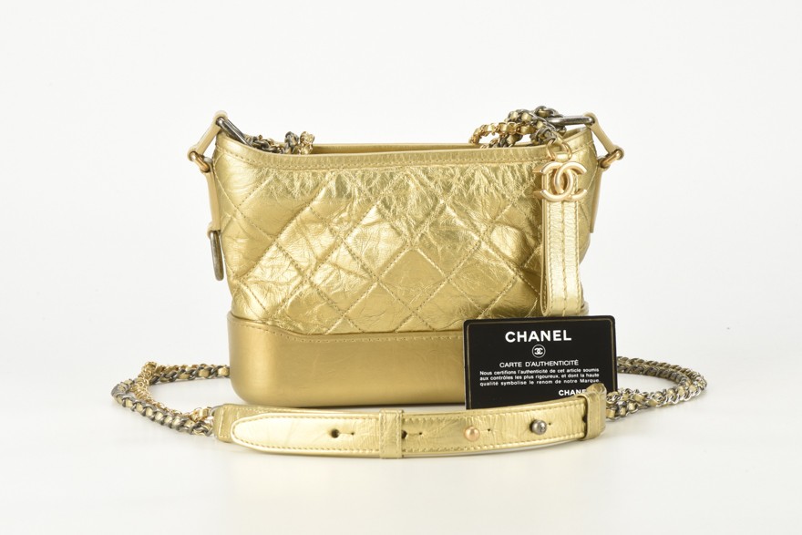 【二手99新】香奈儿 chanel gabrielle 流浪 手提包 斜挎包 女包 荧光