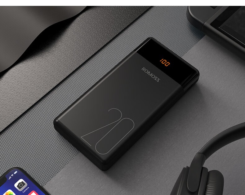 罗马仕充电宝20000毫安薄款大容量适用苹果荣耀华为手机快充便携移动