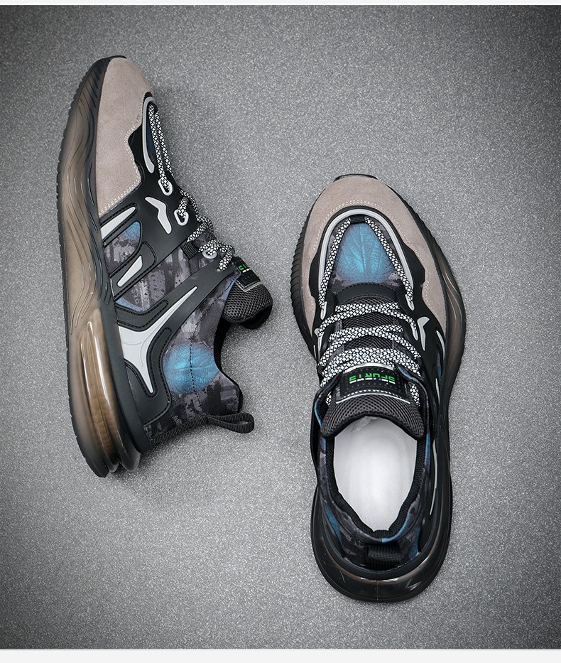 hangten欢腾春季运动鞋男士轻便软底休闲鞋男透气跑步百搭潮男鞋79903