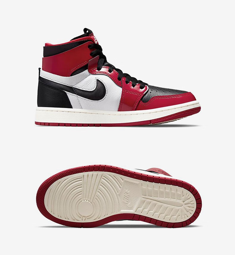 nike耐克airjordan1zoomaj1公牛黑白红篮球鞋ct0979610405