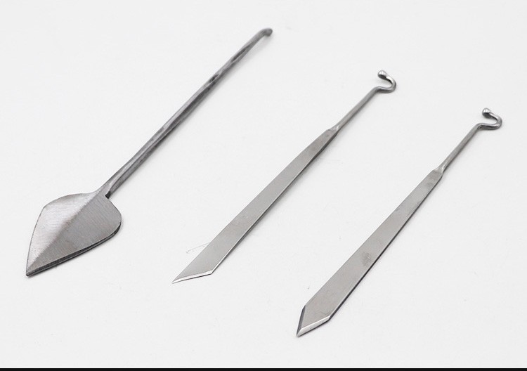 智牧人兽用阉猪刀桃形斜口柳叶阉母猪刀具阉割刀养猪用品设备消毒后