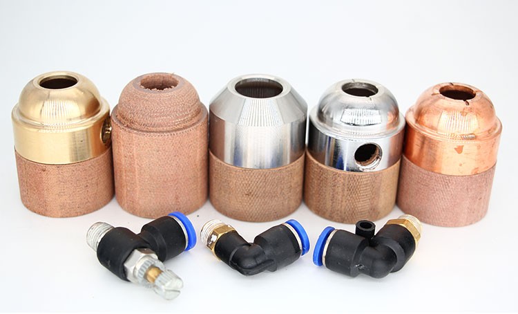 华远万事达数控等离子切割机配件p80割枪水套保护套冷却喷水嘴不锈钢