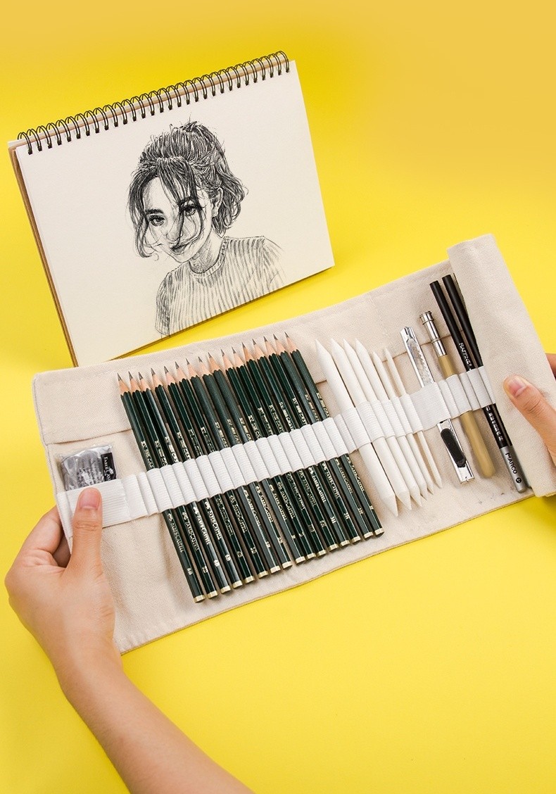 笔套装专业2h-8b学生用绘画美术用品画画绘画工具画笔套装成人绘画笔